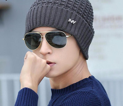 Knitted Patterned Winter Hat