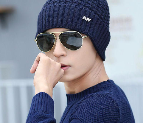 Knitted Patterned Winter Hat