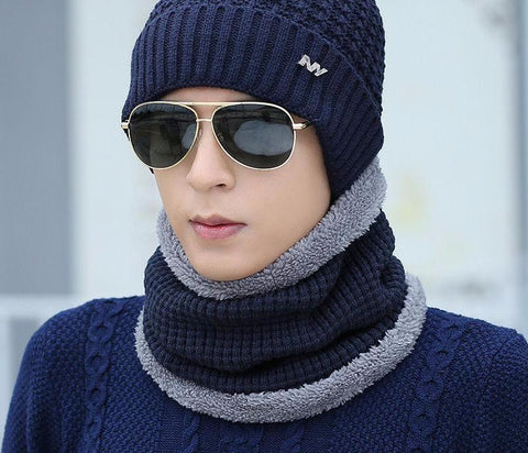 Knitted Patterned Winter Hat
