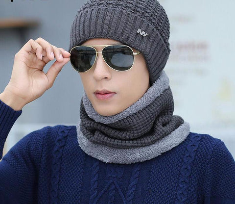 Knitted Patterned Winter Hat