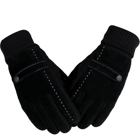 Line Patchwork Gloves