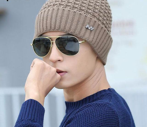 Knitted Patterned Winter Hat