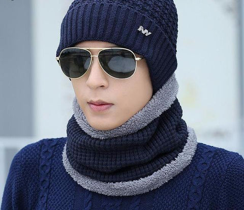 Knitted Patterned Winter Hat