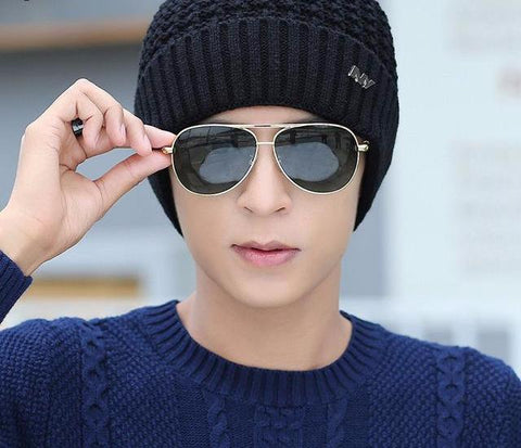 Knitted Patterned Winter Hat