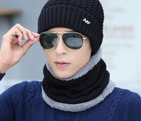 Knitted Patterned Winter Hat