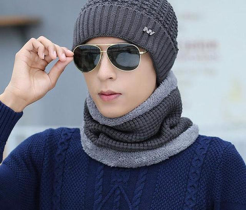 Knitted Patterned Winter Hat
