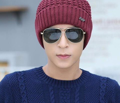 Knitted Patterned Winter Hat